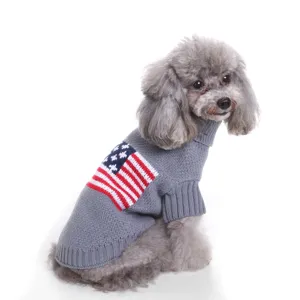 Classic retro knitted pet sweater for small and medium dogs warm winter dog clothes main