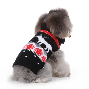 Pull de Noël en tricot pour chien vêtements animaux hiver chaud pull pour animaux