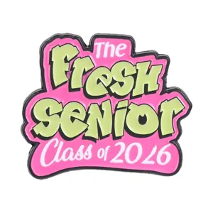 Emaille-Abschluss-Anstecknadel mit dem Design 'The Fresh Senior Class of 2026'