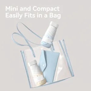 Mini faltbarer Sonnenschirm mit kompaktem Design, perfekt für Reisen geeignet