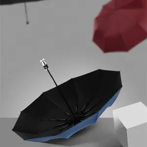 Automatischer Faltschirm für Business mit zehn stabilen Rippen und modernem Design.