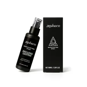 Zephoco Σπρέι Σταθεροποίησης 24H Μεγάλης Διάρκειας Αδιάβροχο Ανθεκτικό στον Ιδρώτα Σταθεροποιητής Μακιγιάζ 100ml Μαύρο Ματ Φινίρισμα