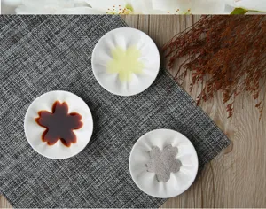 Ensemble de plats à sauce en céramique fleur de cerisier pour cuisine sushi vaisselle