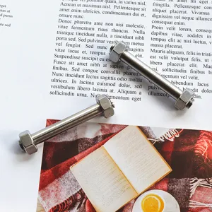 Edelstahl Schraube geformter Staeebchenhalter kreativer Besteckhalter fuer Tischdeko.