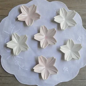 Cute Japanese ceramic cherry blossom sauce dish set for home kitchen and dining table.