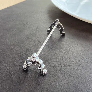 Stainless Steel Carved Chopstick Rest Cutlery Holder Silver European Style Floral Pattern Tableware Support For Home Hotel Banquet