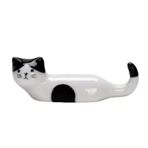 Süßer Keramik Katzen Stäbchenhalter japanischer Stil Tischdeko Haushaltsgeschirr Deko