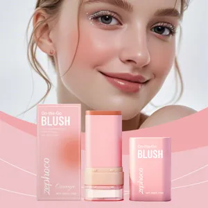 Zephoco Orange Blush Stick Crema Δύο σε Ένα Ενυδατικό Πολλαπλών Χρήσεων Για Μάτια Χείλη Μάγουλα Ελαφρύ Φυσικό Μακιγιάζ