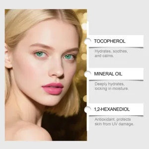 Vista dettagliata degli ingredienti del cushion compact zephoco per una pelle più idratata.