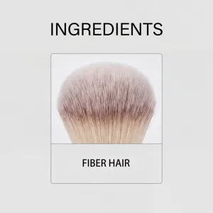 Close-up detail of soft synthetic fiber bristles for a professional makeup brush.