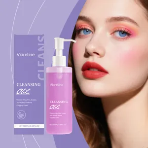 Viareline Cleansing Oil For Face Gentle Deep Pore Cleaning Makeup Remover Skin Refreshing Non Greasy Nourishing Skincare
