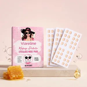 Viareline Make-up Schutz Brillen Nasenpads Set mit 80 hautfarbenen Pads für hohen Komfort
