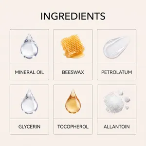 Inhaltsstoffe wie Mineralöl und Bienenwachs für hautschonende Brillen-Nasenpads.