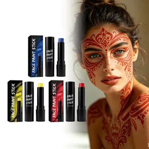 Bastoncino per Truccabimbi Viso e Corpo Seta Liscio Stick Cosmetico per Feste Festival Trucco Halloween Colori Vivaci Strumento per Body Painting