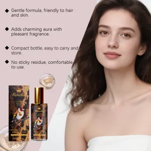 Détails du parfum Roxelis Vintage Bird avec bouteille, boîte et avantages du produit