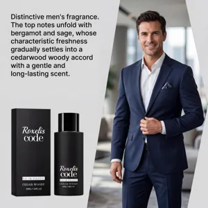 Επαγγελματικό ανδρικό άρωμα eau de toilette με ξύλο κέδρου μεγάλης διάρκειας, 50ml