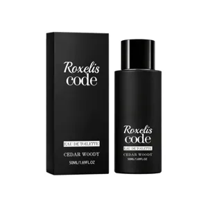 Ανδρικό eau de toilette κέδρου σε κομψό μαύρο ματ μπουκάλι των 50 ml