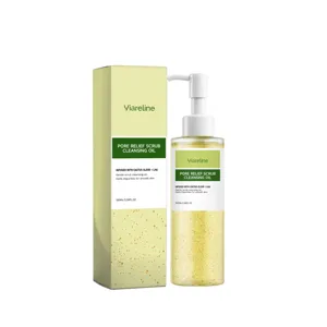 Huile démaquillante gommante Viarelinc élixir de cactus 100ml avec boîte