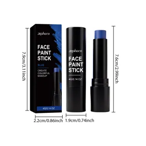 Detaillierte Größenangaben für den blauen Zephoco Gesichts- und Körpermalstift im Set