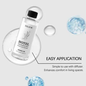 EELHOE 100ml huile essentielle de lavande vue détaillée avec flacon transparent et étiquette.