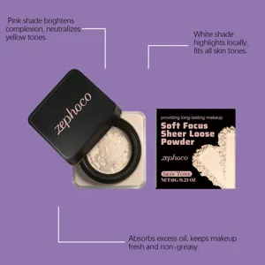 Πούδρα Zephoco Soft Focus για έλεγχο λιπαρότητας και μακιγιάζ μεγάλης διάρκειας
