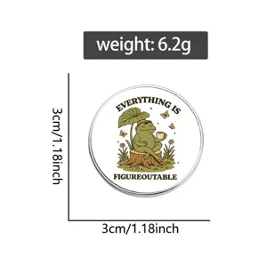 Detailansicht Froschbrosche mit 6,2g Gewicht und 3cm Größe für Vintage-Dekoration