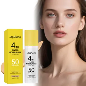 Crema colorata 4-in-1 Zephoco con protezione solare SPF 50 per una lucentezza naturale