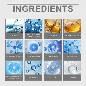 Infografica dettagliata che mostra i principali ingredienti della crema colorata Zephoco