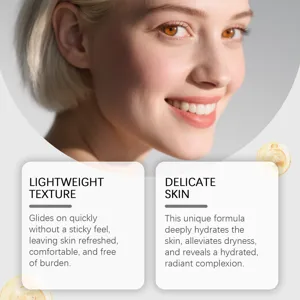 Dettaglio di una crema viso idratante leggera che evidenzia consistenza e benefici