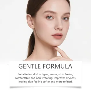 Immagine professionale di un modello che mostra la pelle liscia con la formula dolce