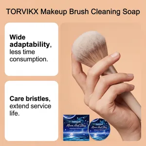 Jabón limpiador de brochas TORVIKX para un cuidado suave de las cerdas y limpieza eficiente