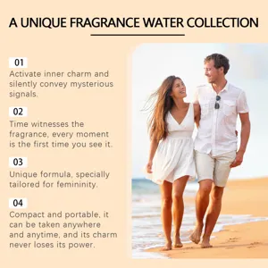 Colección de agua de fragancia única, aroma fresco portátil y duradero para mujeres.
