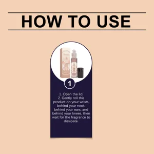 Guide d'utilisation de cette huile parfumée à l'ambre portable pour une fraîcheur durable.