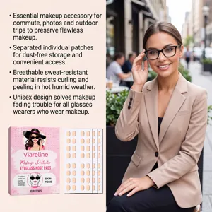 Weiche, atmungsaktive Brillen-Nasenpads für Make-up-Schutz, 80 hautfarbene Pads inklusive