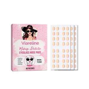 Viareline hautfarbene weiche Brillen-Nasenpads 80 Stück Packung für bequemen Anti-Rutsch-Sitz