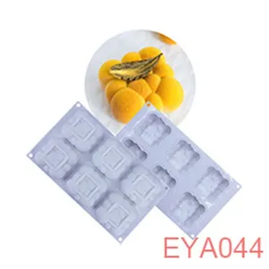 Silicone 3D mousse cake mold French dessert baking DIY tool grid design kitchen accessory