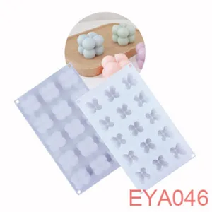 Silicone mold detail featuring bubble and butterfly cavity designs for DIY baking and crafts.