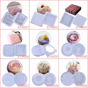 Silicone Cake Mold French 3D Heart Shaped Mousse Baking Mold DIY Pastry Dessert Steamed Cake Pan Kitchen Bakeware