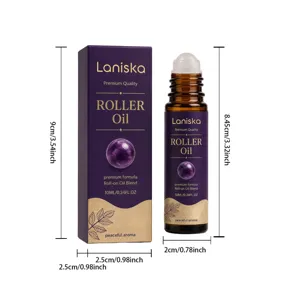 LANISKA draagbare roll-on essentiële olie 10ml zakformaat frisse geur voor onderweg.