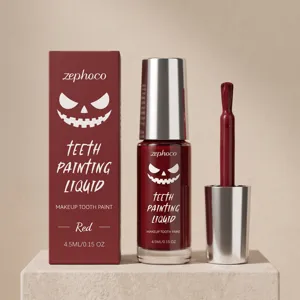 Zephoco Red Tooth Painting Liquid Safe Waterproof Instant Smile Tooth Paint Makeup For Party Stage Cosplay