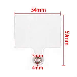Transparent phone lanyard patch universal tether tab TPU phone case gasket accessory replacement
