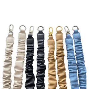 Mehrfarbige Scrunchie-Handy-Handgelenkschlaufen mit Metallverschlüssen für Taschen