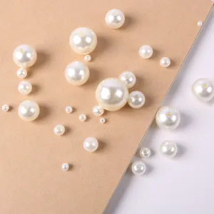 ABS Perlen lose, verschiedene Grössen für DIY Schmuckherstellung und schöne Accessoires.