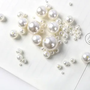 ABS Perlen rund lose Perlen 3-20mm für DIY Schmuck Herstellung Accessoires Zubehör