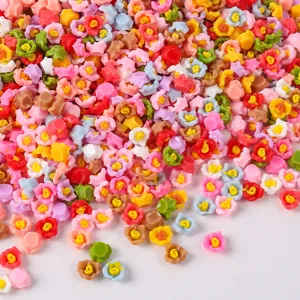 Piccole rose in resina colorate per decorazioni nail art e accessori per capelli fai-da-te