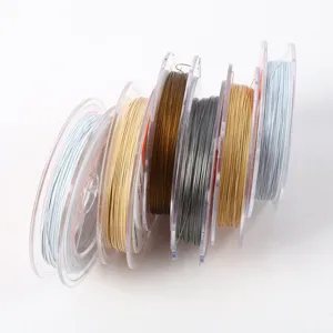 Colorful stainless steel wire for DIY jewelry making, beading, necklaces and bracelets.