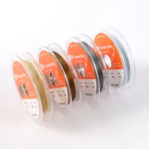 50m DIY jewelry wire, 0.30mm stainless steel nylon coated beading wire for necklaces and bracelets.