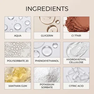 Detailed view showcasing the ingredient composition and smooth texture of the cosmetic paint.
