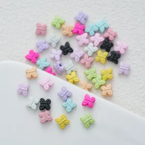 Colorful mini butterfly beads alloy lacquered loose beads for DIY bracelet jewelry making