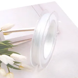 10m 0.8mm hilo elastico transparente para joyeria de cuentas DIY cordon cristal resistente